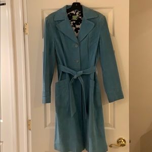 John Carlisle Suede Trench Coat